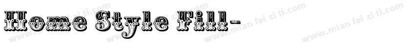 Home Style Fill字体转换